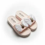 Elegant Bow Slip-On Sandals for Women - Soft & Stylish
