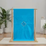 Exclusive Sky Blue Cotton Unstitched with Heavy Mirror & Embroidery Work