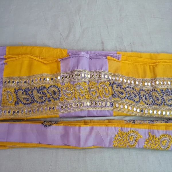 Exclusive Contrast Unstitched with Mirror Work