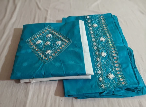 Exclusive Unstitched with Mirror & Embroidery Work