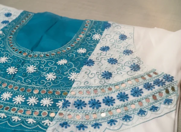 Exclusive Unstitched with Mirror & Embroidery Work