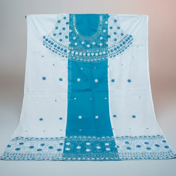 Handmade Exclusive Unstitched One Piece with Mirror & Embroidery Work