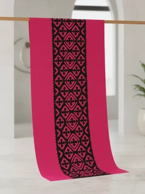 Magenta Geometric Handwoven Wall Hanging