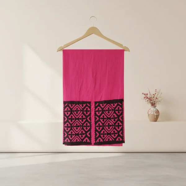 Magenta Geometric Handwoven Wall Hanging